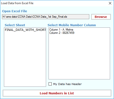 Multiple Bulk SMS Sender